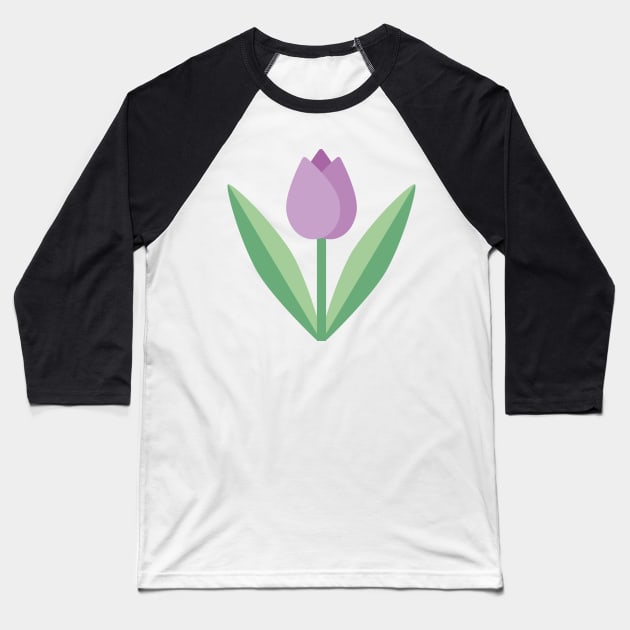 Cute Colorful Tulip Baseball T-Shirt by SWON Design